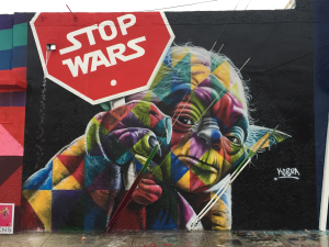 "Stop Wars", em Wynwood, Miami.  